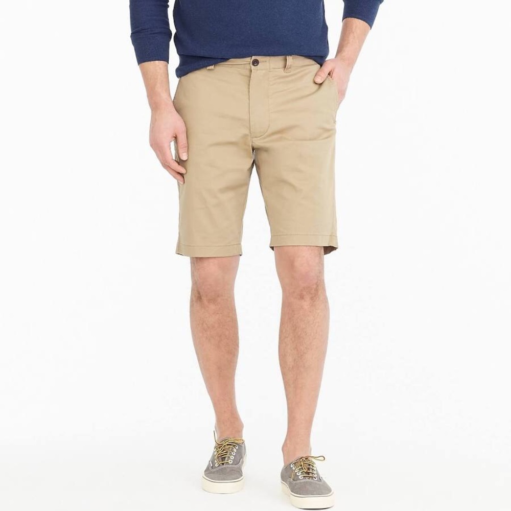 J. Crew Essential Chino Khaki Shorts.